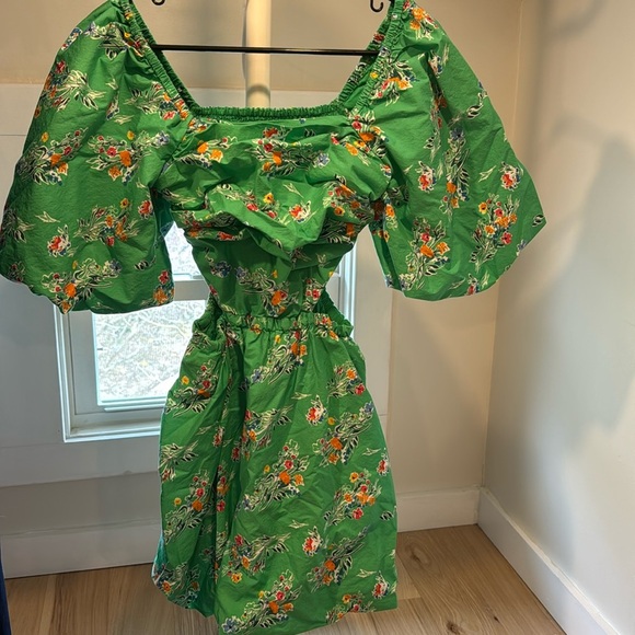 A new day puff sleeve cutout dress, size small - Picture 2 of 5